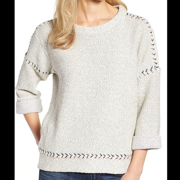 Lucky Brand Pullover Sweater Blouse Crewneck Small - Picture 14 of 15